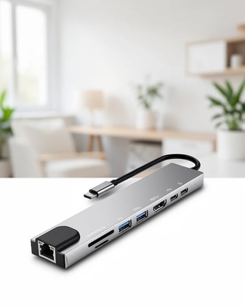 Çe Usb Type-c Hub 8 Portlu Najmaddin