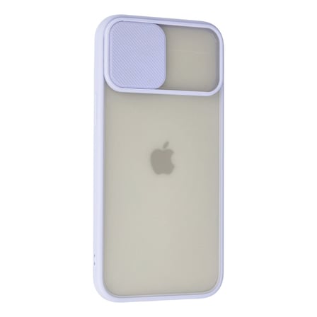 Bez iPhone 12 Pro Max Kılıf Palm Buzlu Kamera Sürgülü Silikon - Lila Najmaddin