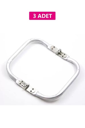 Tedar Gizli Metal Çanta Bursu – 3 Adet - 14 cm - Metal Çanta Aparatı Çanta Aksesuarı Najmaddin