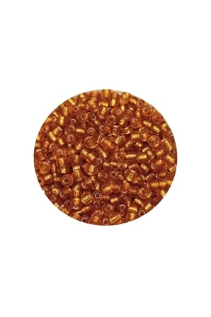 Tedar Dökme Cam Kum Boncuk (11/0) 2 mm - 60 Gram -  Koyu Bal Rengi - BNC070 Najmaddin
