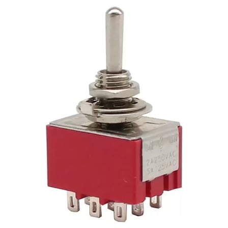 Sh Ic-148a 9 Pin Ø6mm On-off Toggle Switch Mts-302 Najmaddin