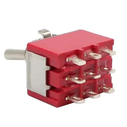 Sh Ic-148a 9 Pin Ø6mm On-off Toggle Switch Mts-302 Najmaddin