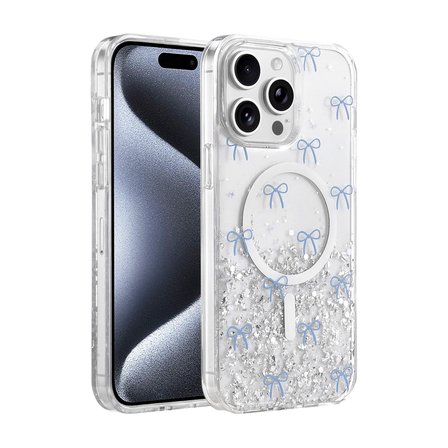 MEPA Najmaddin Onegif  İphone 15 Pro Max Misk Simli Magsafe Kapak - Desen 3 Najmaddin