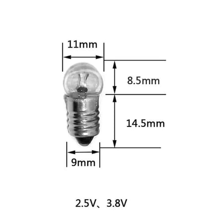 Sh Mini Fener Ampul 1.5v Vidalı 50'li Paket Najmaddin