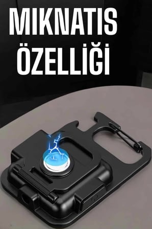 Kamp Işığı Çok Fonksiyonlu Taşınabilir Anahtarlık Kapak Açma Manyetik Özelliği Najmaddin