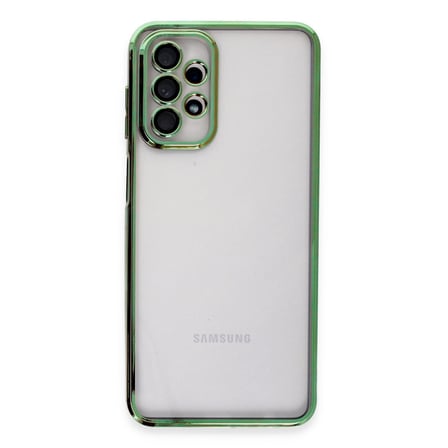 Bez Galaxy A23 4G Kılıf Razer Lensli Silikon - Yeşil Najmaddin