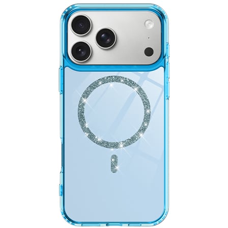Bez iPhone 17 Pro Live Diamond Magsafe Kapak - Mavi Najmaddin
