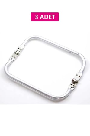 Tedar Gizli Metal Çanta Bursu – 3 Adet - 20 cm - Metal Çanta Aparatı Çanta Aksesuarı Najmaddin