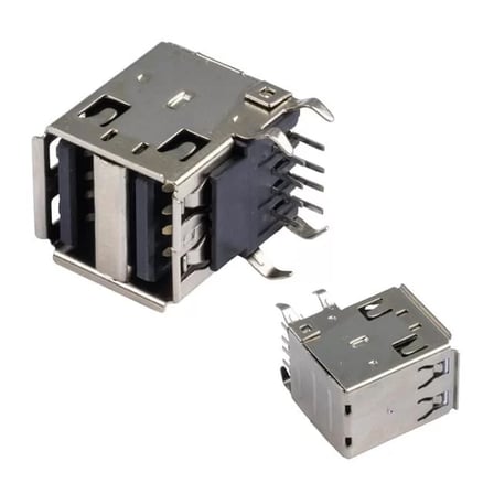 Sh Powermaster Ic-265e Usb 2.0 Şase A Dişi İkili Dik Montaj 8 Pin Oto Teyp Usb Najmaddin