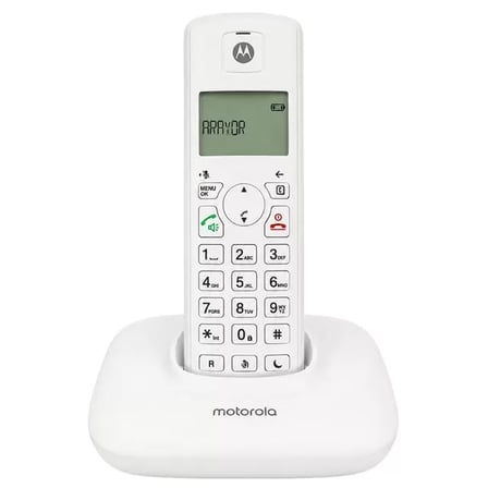 Sh Motorola T401+ Dect Beyaz Telsiz Sabit Hat Kablosuz Telefon Najmaddin