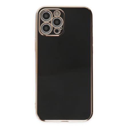 Bez iPhone 12 Pro Kılıf Volet Silikon - Siyah Najmaddin