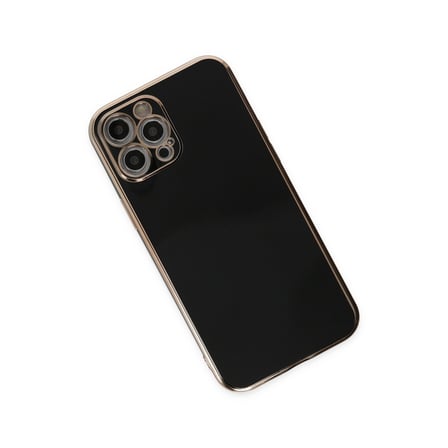 Bez iPhone 12 Pro Kılıf Volet Silikon - Siyah Najmaddin