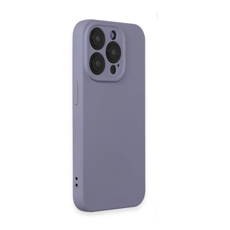 Bez iPhone 15 Pro Kılıf Nano içi Kadife Silikon - Lila Najmaddin