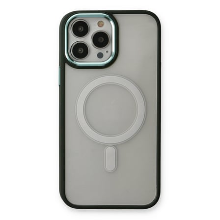 Bez iPhone 14 Pro Max Kılıf Room Magneticsafe Silikon - Köknar Yeşili Najmaddin