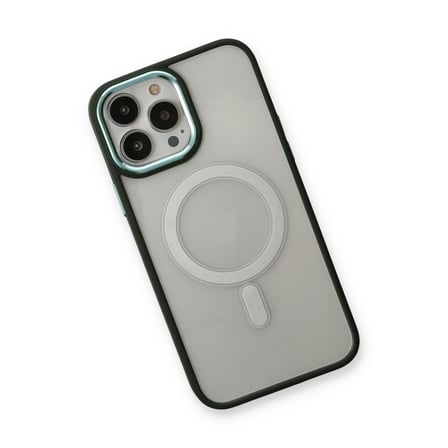 Bez iPhone 14 Pro Max Kılıf Room Magneticsafe Silikon - Köknar Yeşili Najmaddin