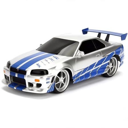 Ticaret  1:16 Fast & Furious Kumandalı Brian's Nissan Skyline GT-R Turbo Araba Najmaddin