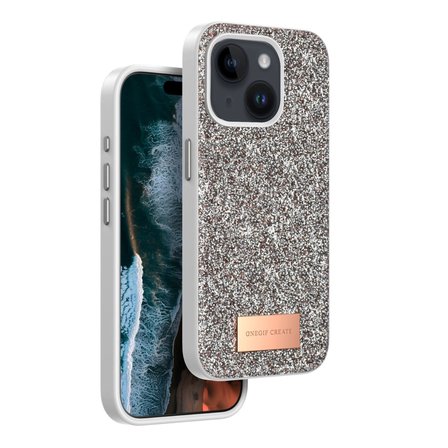MEPA Najmaddin Onegif  İphone 15 Bright Simli Kapak - Gold Najmaddin