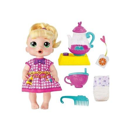 Mey Mey İthalat G0608 Baby Alive Bubbly Tea Party - Fokurdayan Çay Partisi Lala +3 yaş Najmaddin