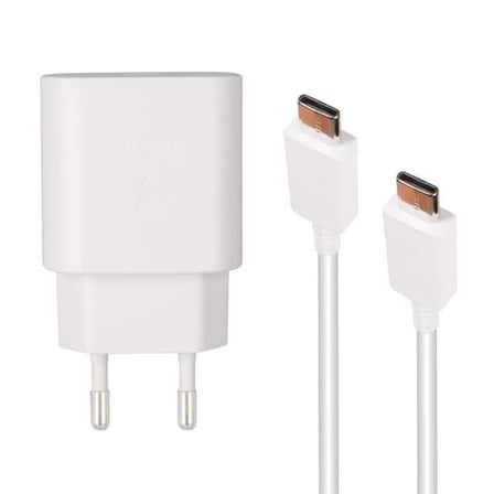 Sh Weko Wk-27878 Note10 Beyaz 25 Watt Şarj Başlık Adaptörü + Type-c To Type-c Kablo Najmaddin