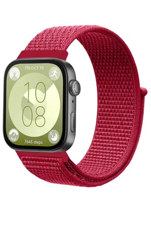 Sh Newface Huawei Fit 4 Hasırlı Cırtcırtlı Kordon - Kırmızı Najmaddin