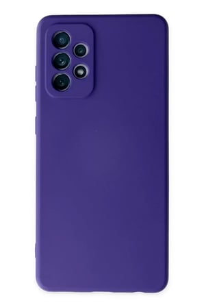 Sh Newface Samsung Galaxy A72 Kılıf Nano İçi Kadife Silikon - Mor Najmaddin