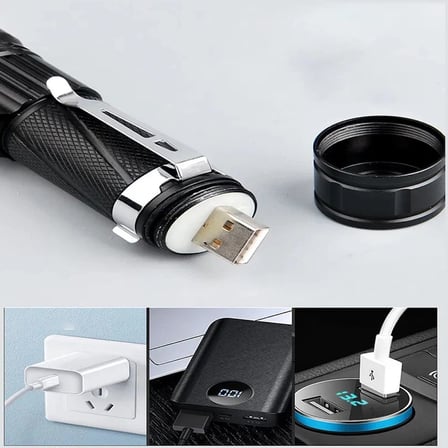 Tedar P50 Led Şarjlı Mıknatıslı Usb El Feneri  Wt-622 Najmaddin