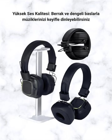 Karg Yüksek Ses Kaliteli Kablosuz Kulak Üstü Kulaklık – Bt 5.3 Najmaddin