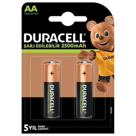 Sh Duracell Aa Şarjlı 2500 Ma Pil 2'li Najmaddin
