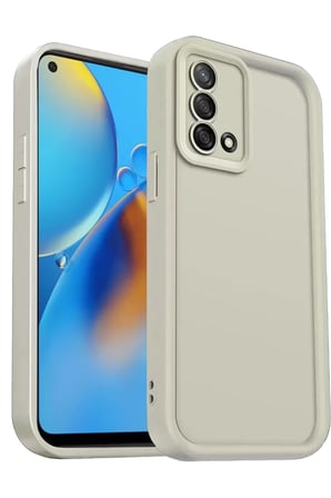 Sh Newface Oppo A74 4g Kılıf Viera Silikon - Krem Najmaddin