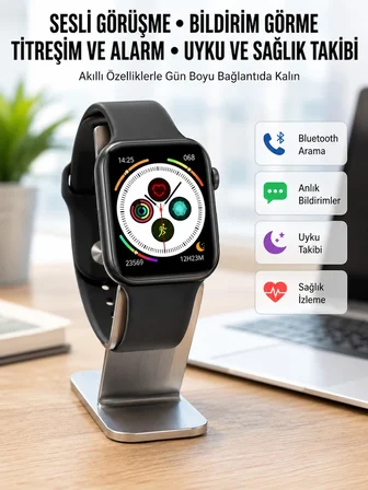 Mey Mey İthalat Dokunmatik Ekran Akıllı Saat Tema Değiştirme Şık ve Modern Unısex Najmaddin
