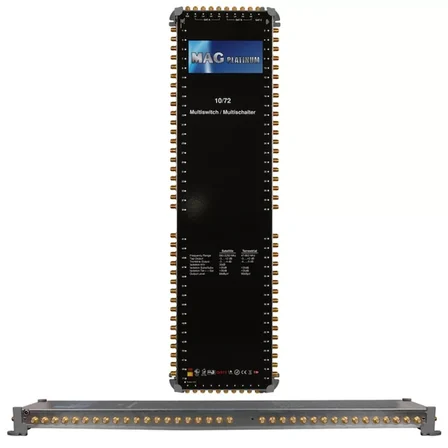 Sh Mag Platinum Mp 10/72 Multiswitch - 10 Giriş 72 Çıkışlı Merkezi Uydu Santrali Hybrid 4k Ve 3d Destekli Najmaddin