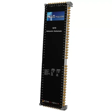 Sh Mag Platinum Mp 10/72 Multiswitch - 10 Giriş 72 Çıkışlı Merkezi Uydu Santrali Hybrid 4k Ve 3d Destekli Najmaddin