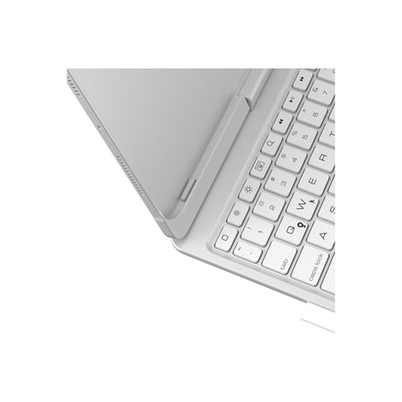 Bez iPad Pro 11 (2024) F11 ATS Kılıf Magic Dönen Klavyeli Tablet Kılıf - Gümüş Najmaddin
