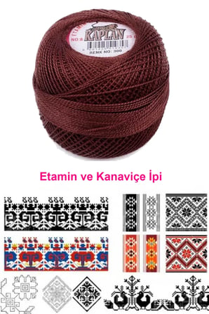 Tedar Kaplan Etamin Ve Kanaviçe İpi 8 No Kod/Renk: 300 - Royaleks Najmaddin