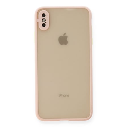 Bez iPhone XS Max Kılıf Montreal Silikon Kapak - Pembe Najmaddin