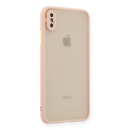 Bez iPhone XS Max Kılıf Montreal Silikon Kapak - Pembe Najmaddin