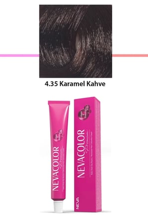 Tedar Premium 4.35 Karamel Kahve - Kalıcı Krem Saç Boyası 50 g Tüp Najmaddin