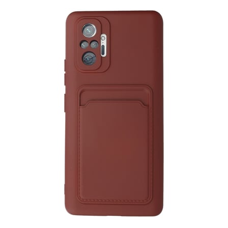 Bez Redmi Note 10 Pro Kılıf Kelvin Kartvizitli Silikon - Bordo Najmaddin