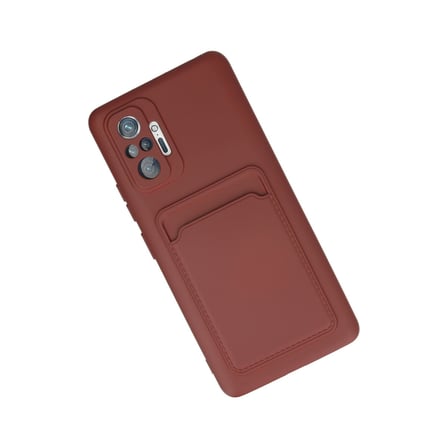 Bez Redmi Note 10 Pro Kılıf Kelvin Kartvizitli Silikon - Bordo Najmaddin