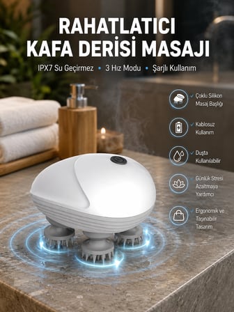 Karg Derin Masaj Sağlayan Elektrikli Kafa Masaj Aleti Najmaddin