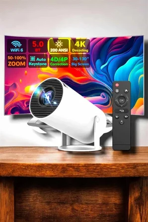 Mey Mey İthalat HDMI ve Full HD Teknolojili 160 ANSI Lümen Kablosuz Projeksiyon Yeni Nesil Najmaddin