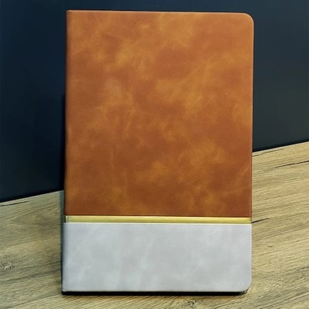 Çizgili Deri Defter Najmaddin
