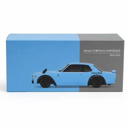 Ticaret Model Araç 1/64 Nissan LB Works HAKOSUKA Baby Blue Najmaddin