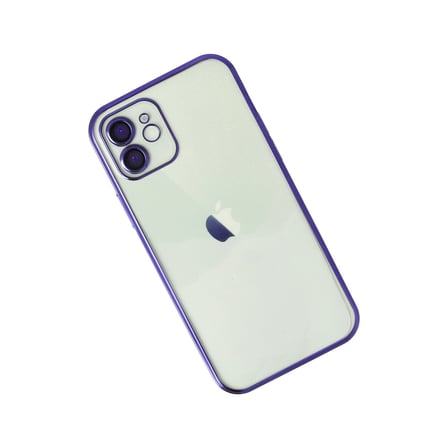 Bez iPhone 12 Kılıf Razer Lensli Silikon - Mor Najmaddin