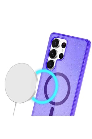 Bez Galaxy S24 Ultra Kılıf Star Magsafe Kapak - Turuncu Najmaddin