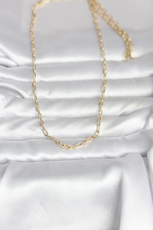 Hepsi CM 14K Gold Renk Ataç Zincir Model 60 cm Kadın Kolye 5886 Najmaddin