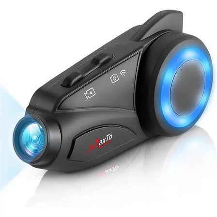 Sh Powermaster Maxto M3 Kameralı Motosiklet Bluetooth Intercom Kulaklık Najmaddin