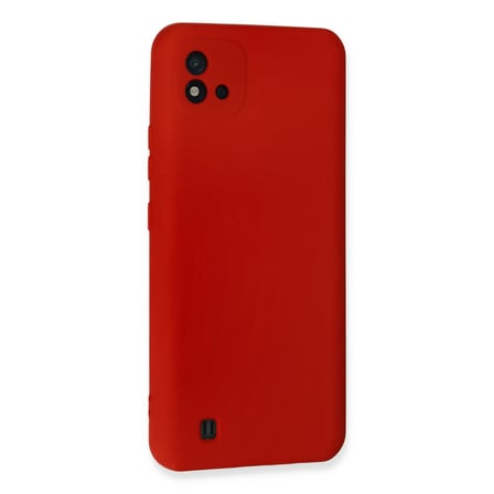 Bez Realme C11 2021 Kılıf Nano içi Kadife Silikon - Kırmızı Najmaddin