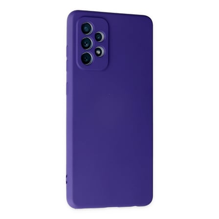 Bez Galaxy A72 Kılıf Nano içi Kadife Silikon - Mor Najmaddin