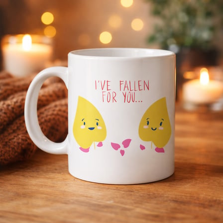 Bez Model 29 – I’ve Fallen For You Yazılı Sevimli Aşk Temalı Porselen Kupa Najmaddin